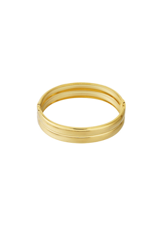 Double bangle goud