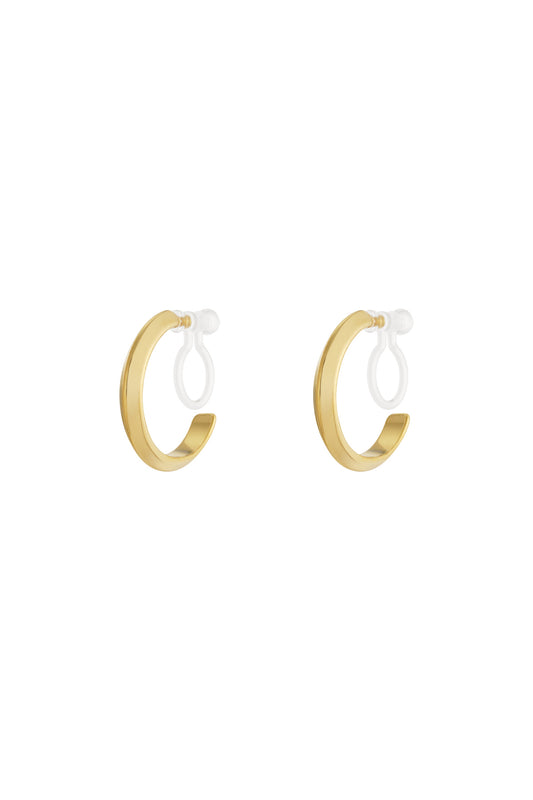 Clip oorbellen hoops goud