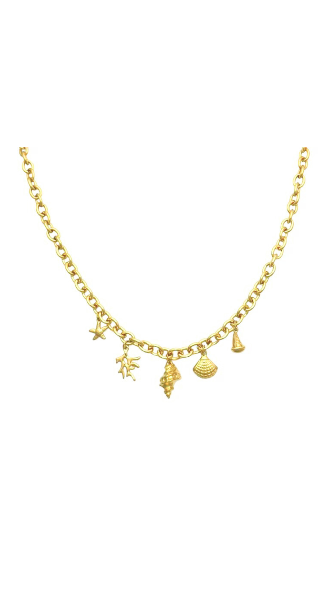 Bedelketting coastline goud