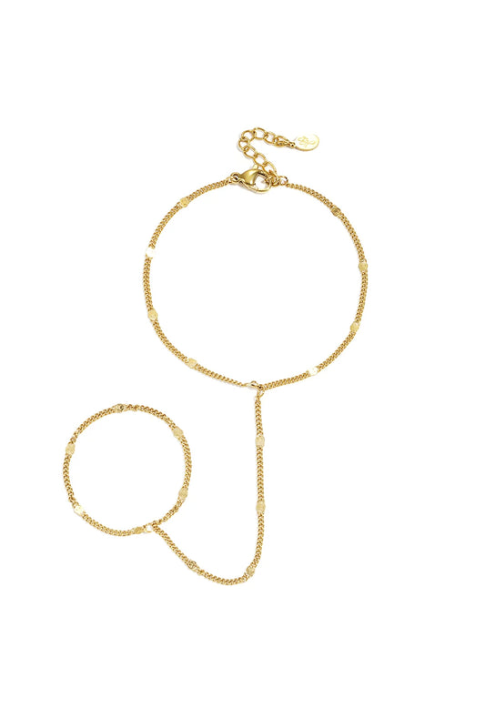 Handchain simple goud