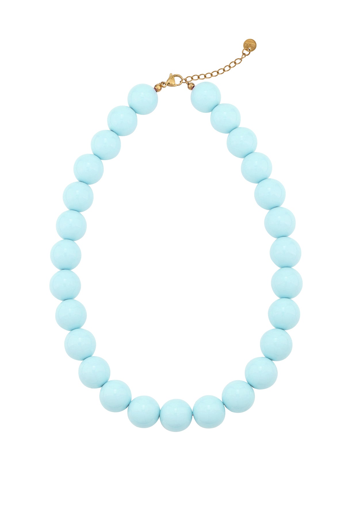 Kralenketting groot lichtblauw