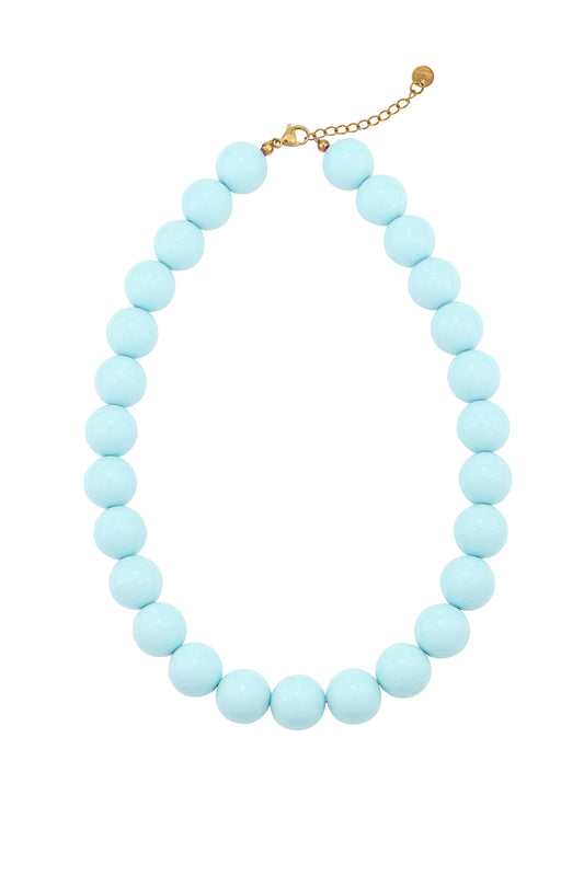 Kralenketting groot lichtblauw
