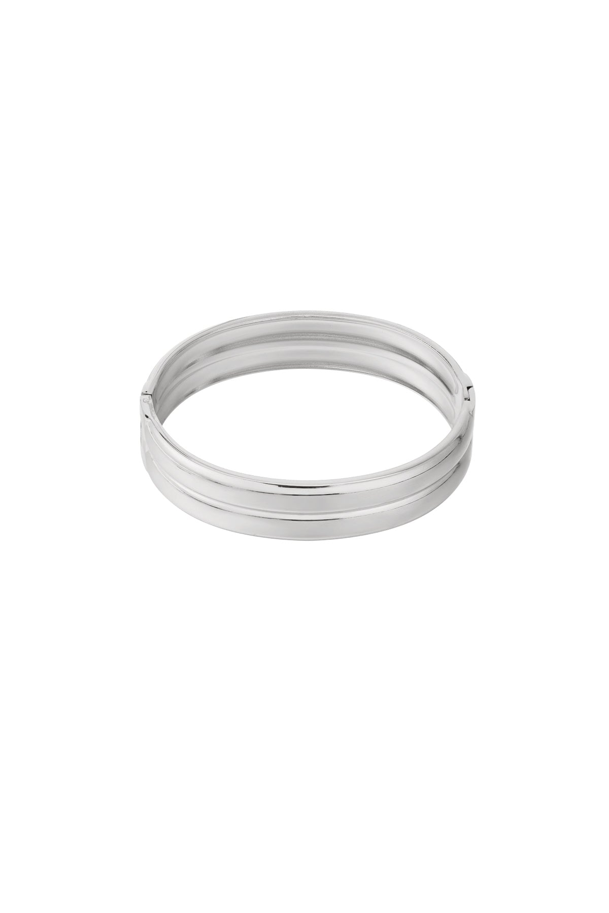 Double bangle zilver