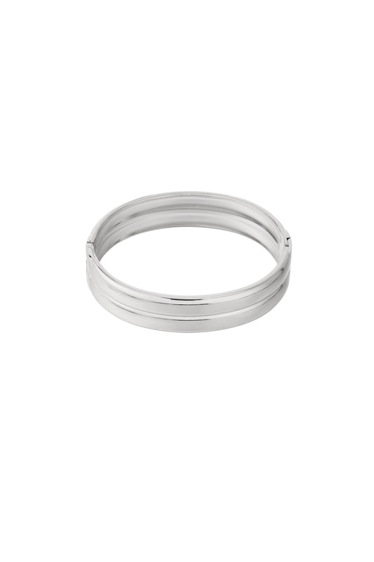 Double bangle zilver