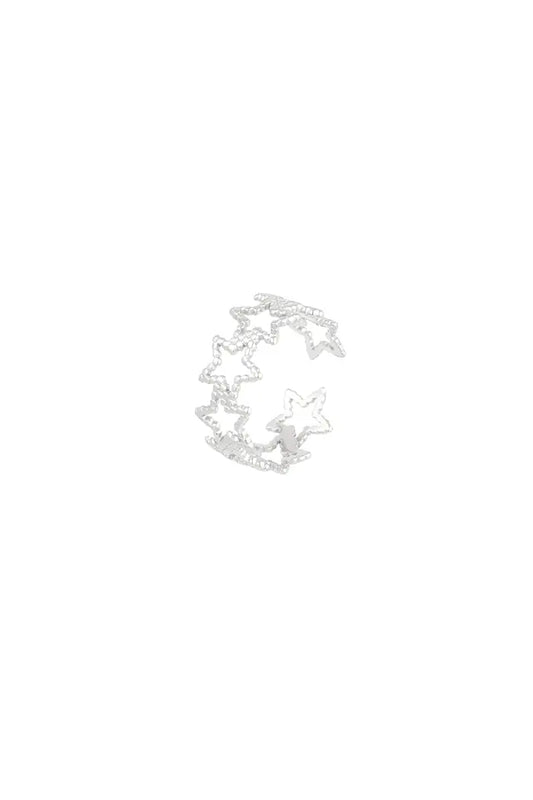 Sterren ring zilver