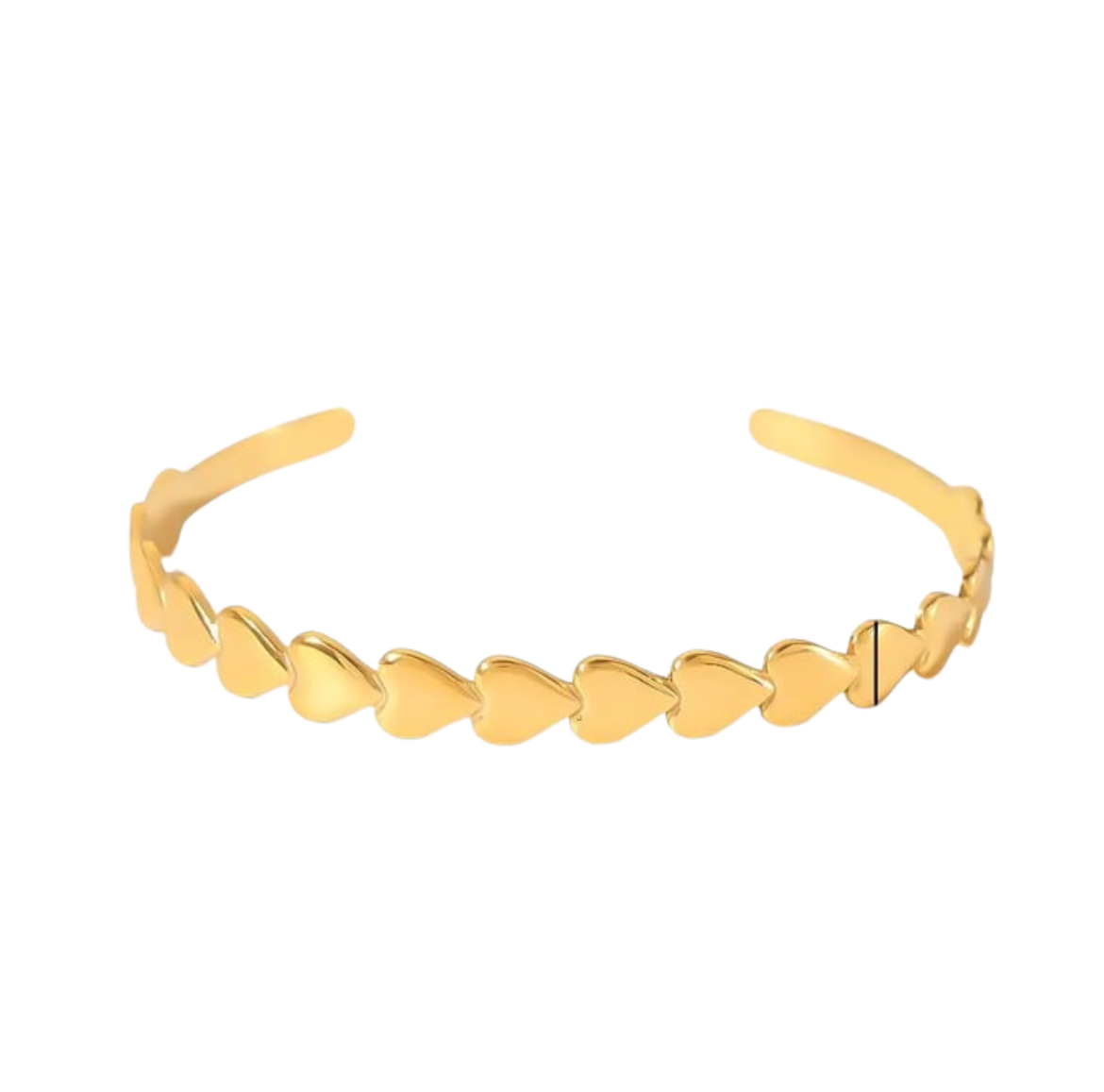 Hartjes bangle goud
