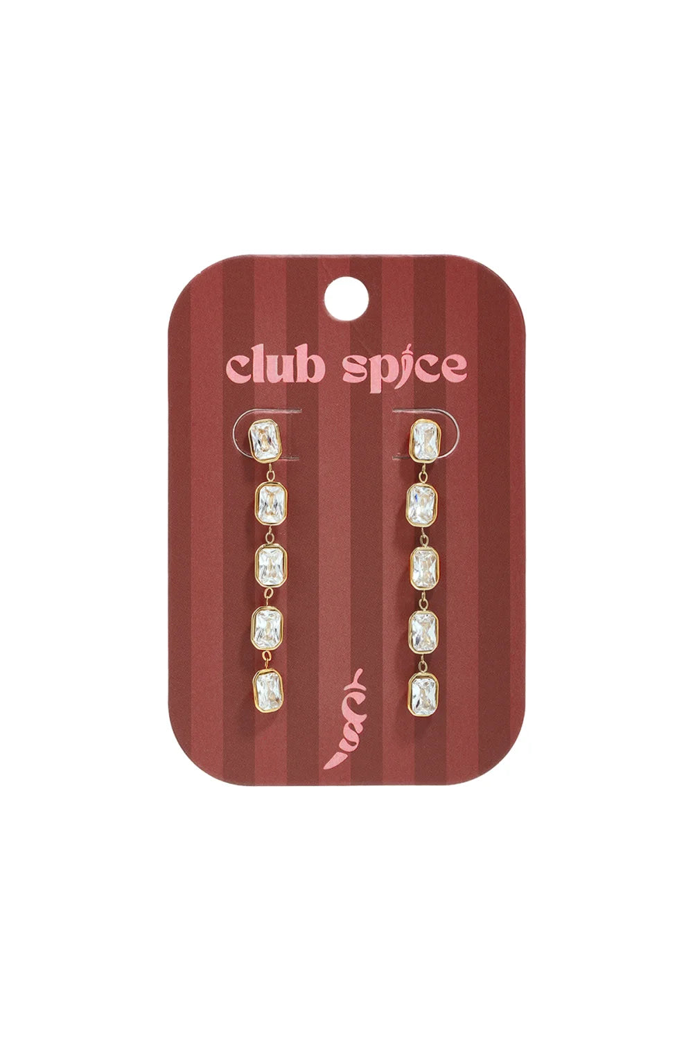 Deluxe strass oorbellen goud