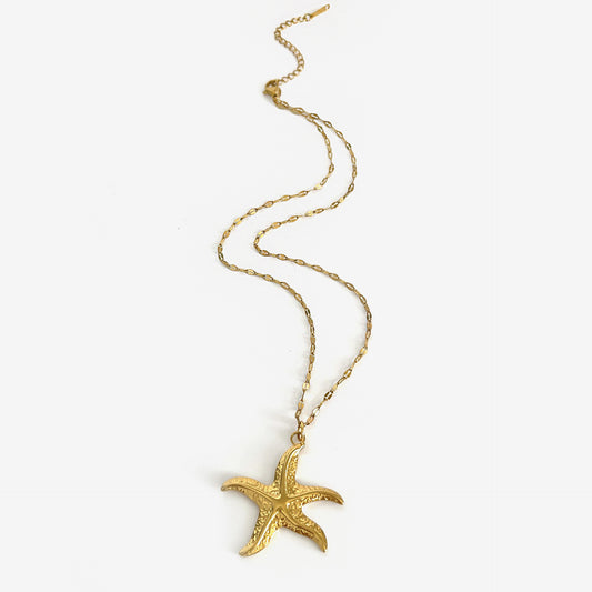 Zeester ketting goud