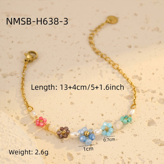 Flower armband parel