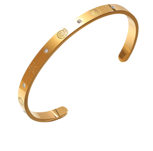 Sea breeze bangle goud