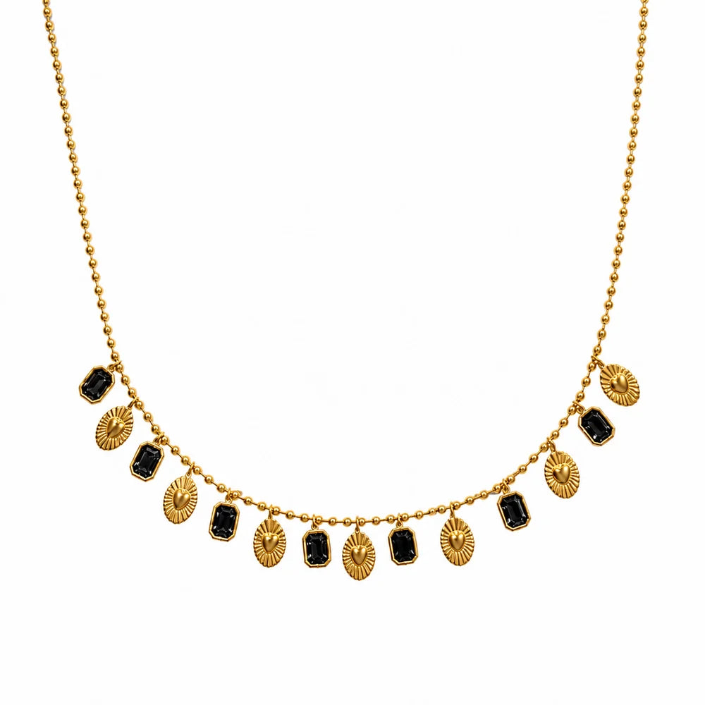 Fall vibes ketting zwart