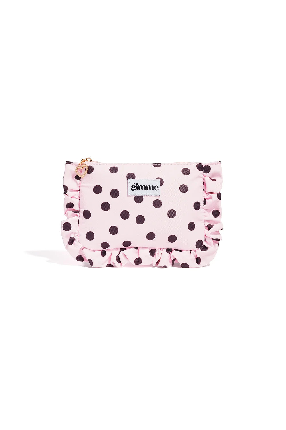 Polka dots makeup tasje roze