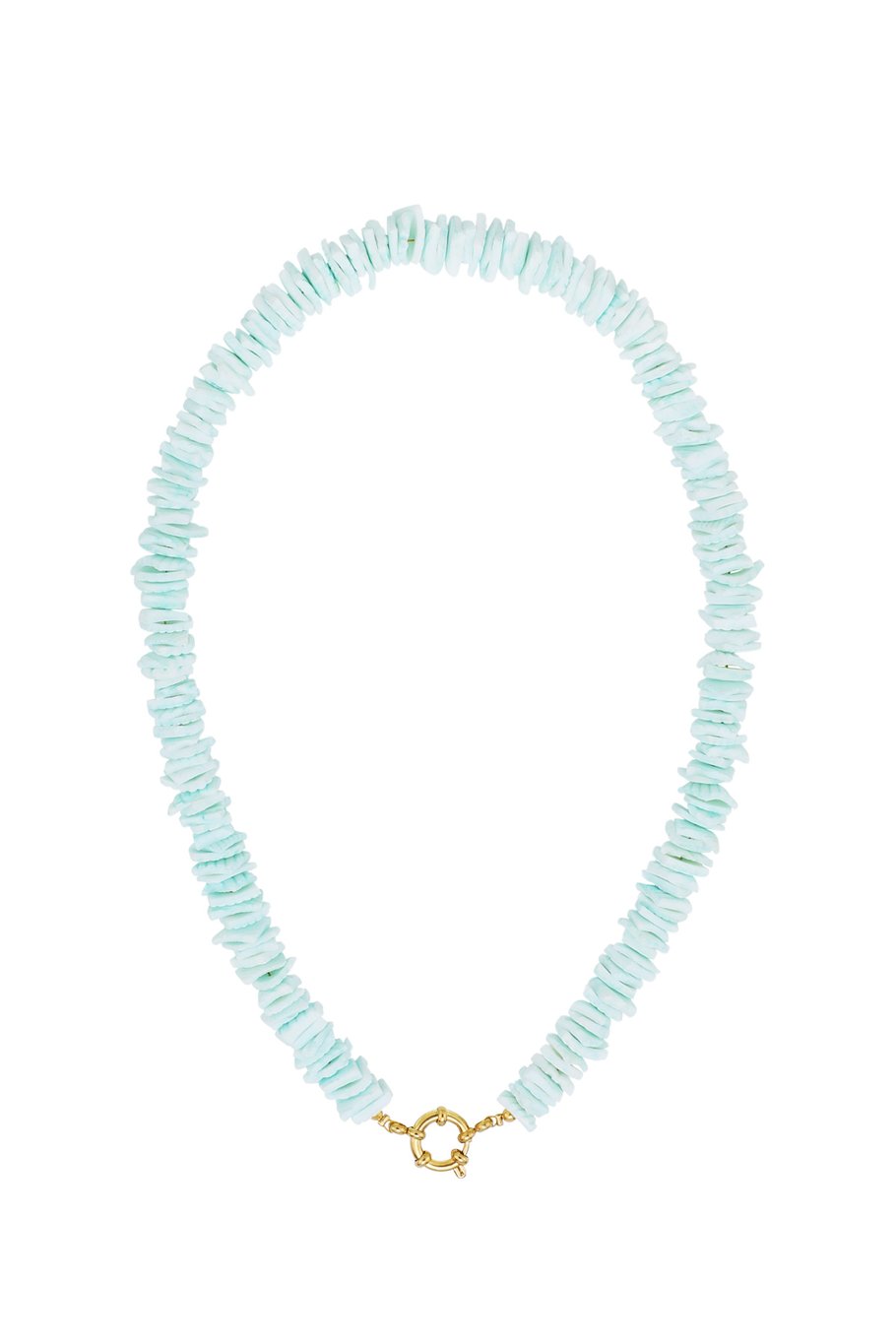 Sea shell ketting blauw