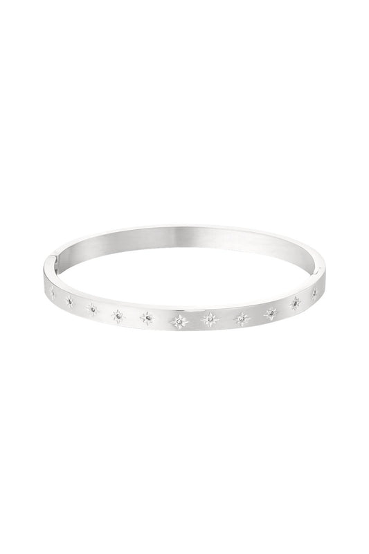Bangle shooting stars zilver