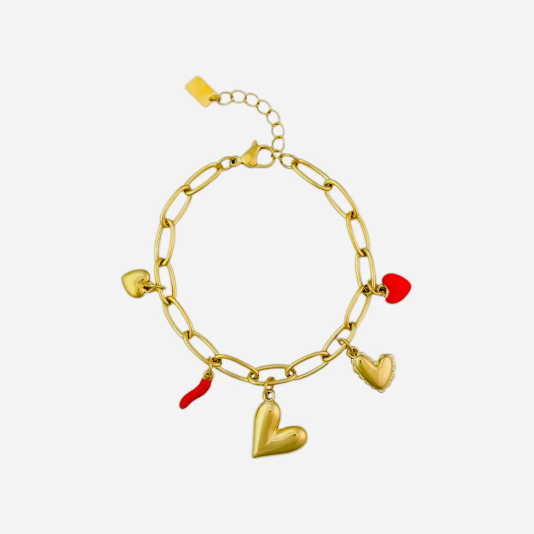 Bedelarmband love goud