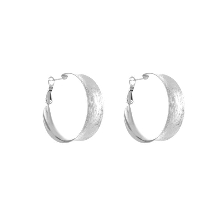 Midi oorbellen zilver