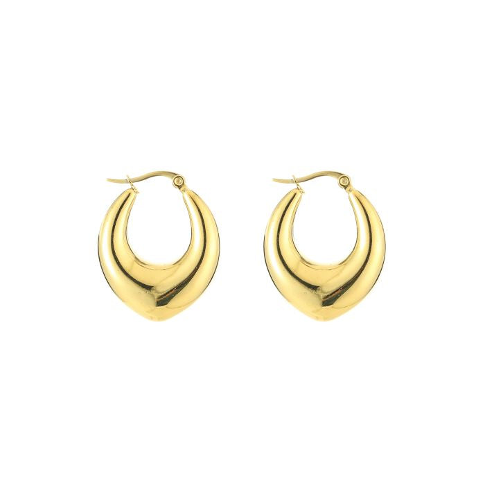 Oval hoops goud