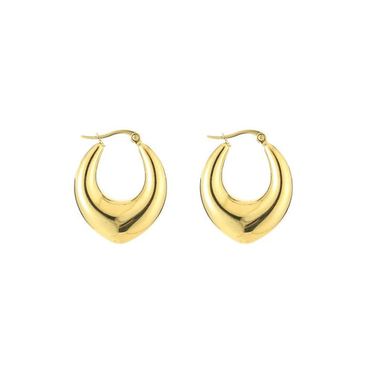 Oval hoops goud