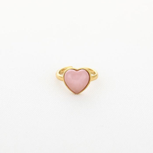 Ring hartje roze