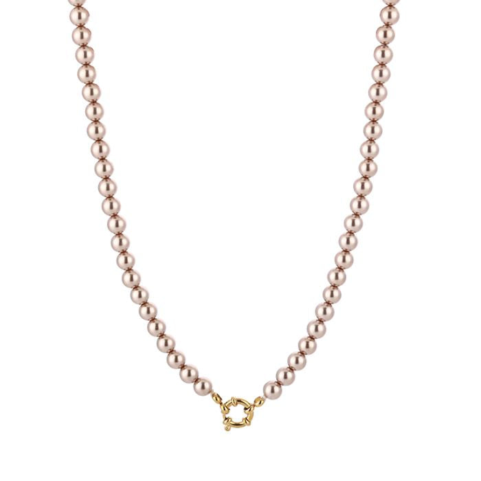 Mini parel ketting champagne