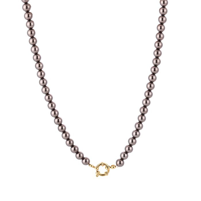 Mini kralen ketting chocolate