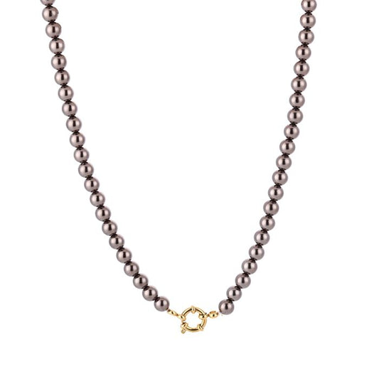 Mini kralen ketting chocolate