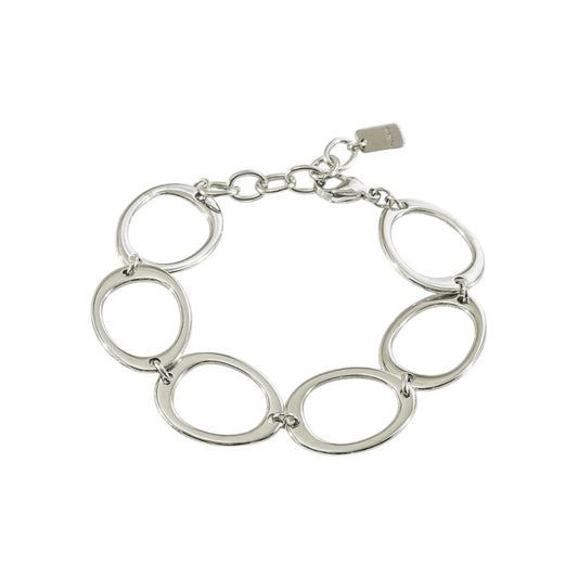 Full circles armband zilver