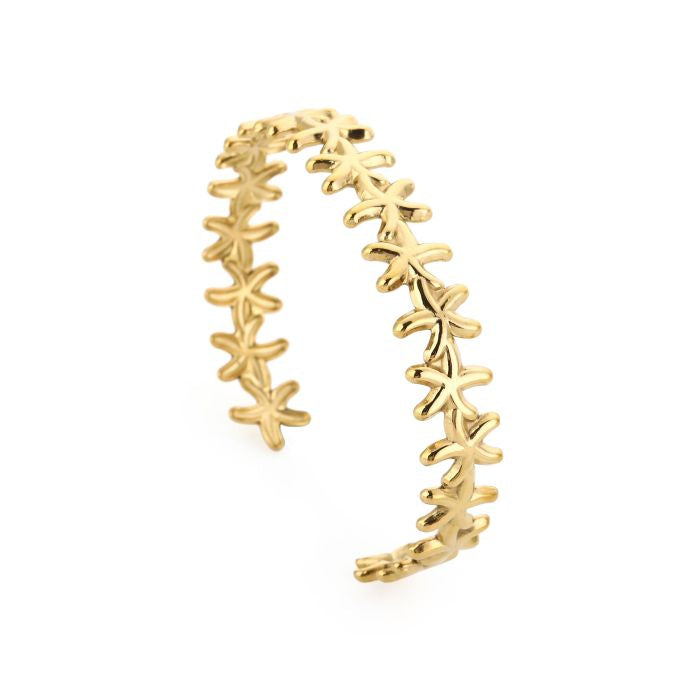 Zeester bangle goud