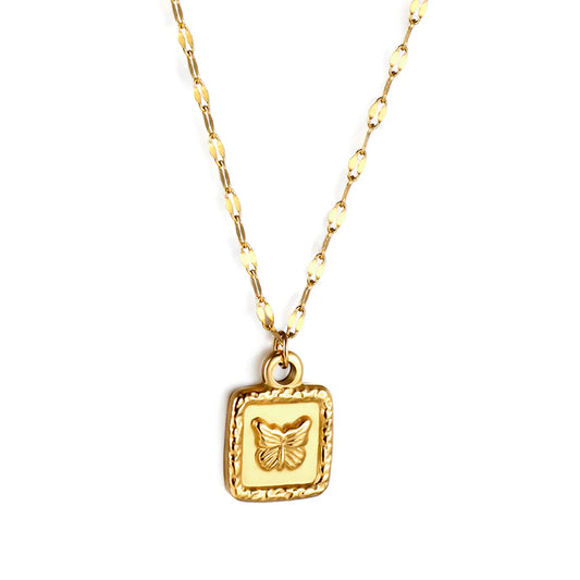 Butterfly ketting goud