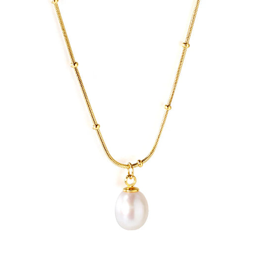 Parel ketting goud