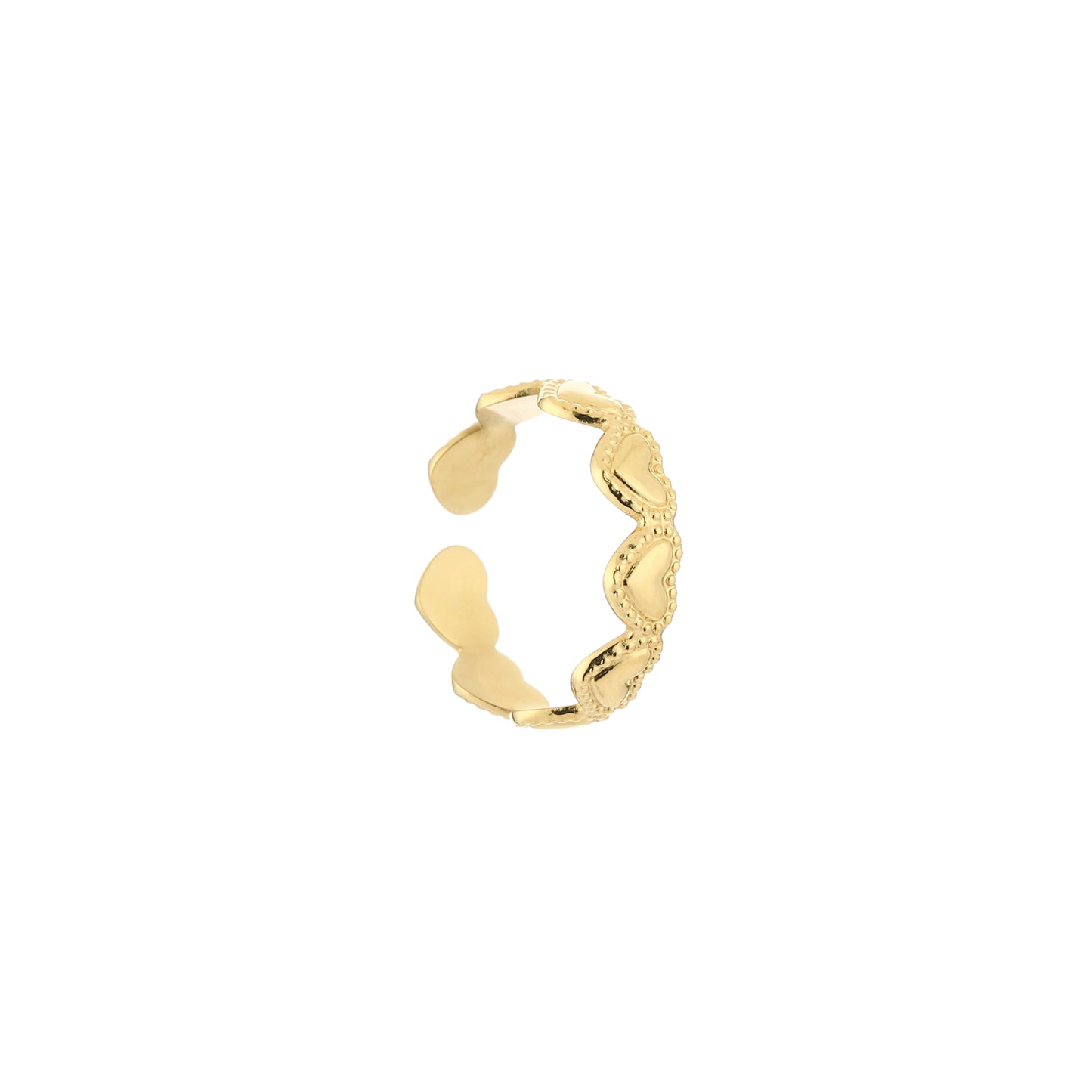 Hearty ring goud