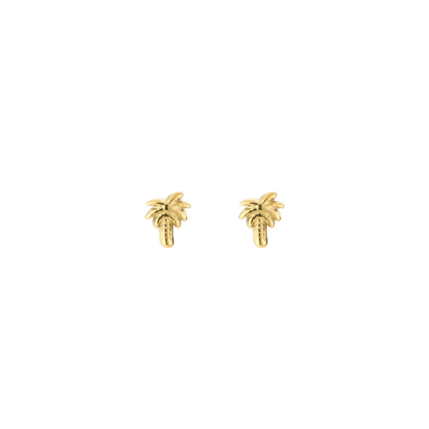 Palmboom studs goud