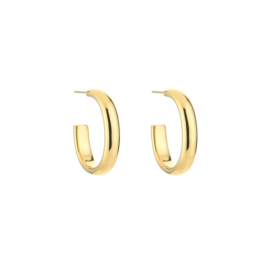 Ovale hoops goud