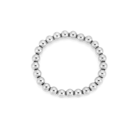 Balletjes armband zilver