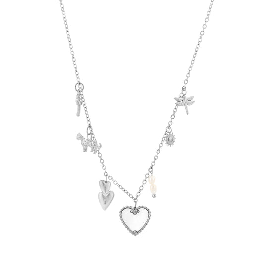 Bedelketting hearty zilver