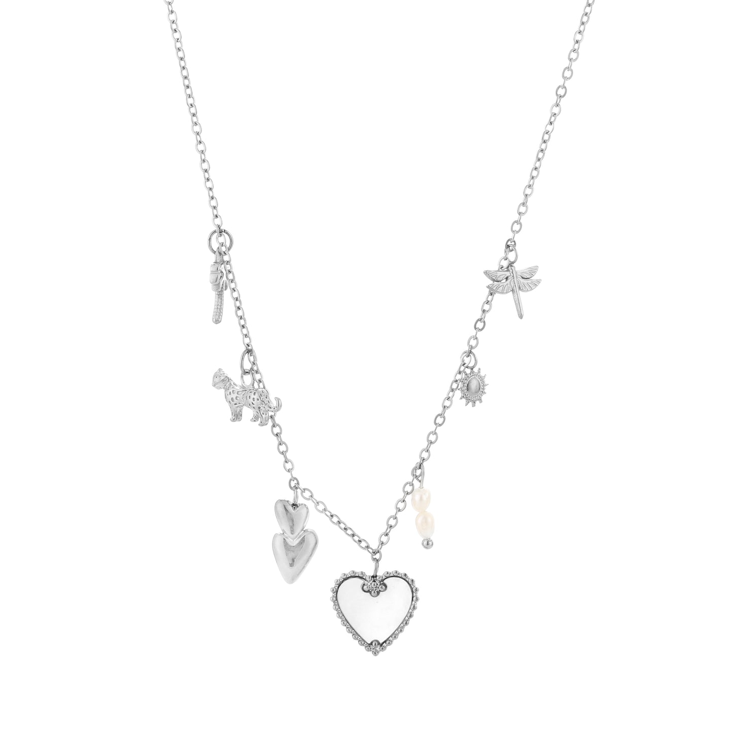 Bedelketting hearty zilver