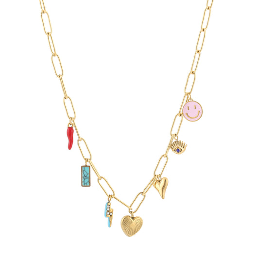 Bedelketting spicy goud