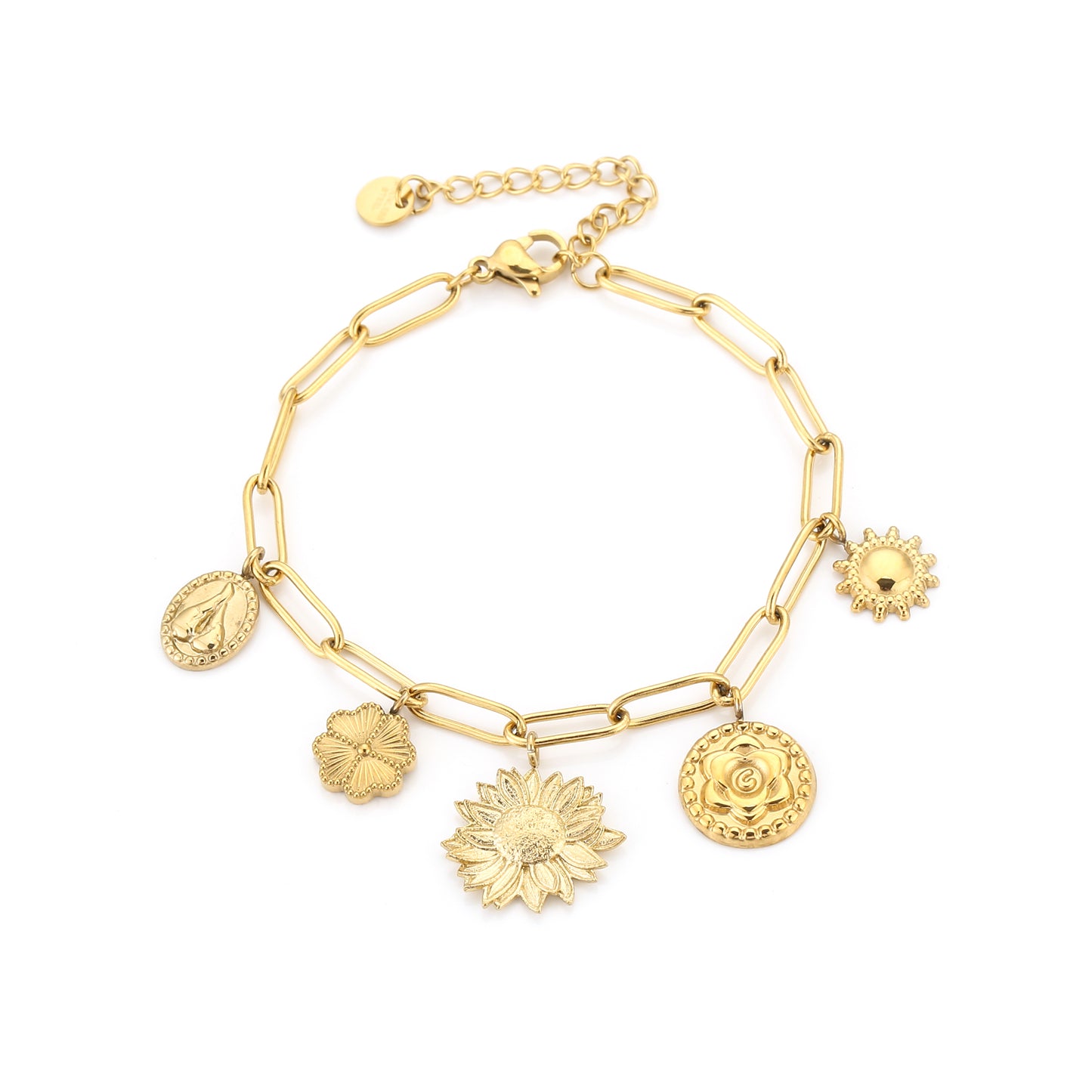 Bedelarmband lucky goud
