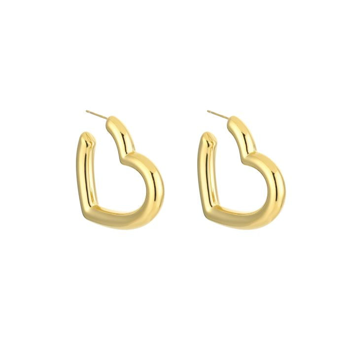 Love hoops oorbellen goud