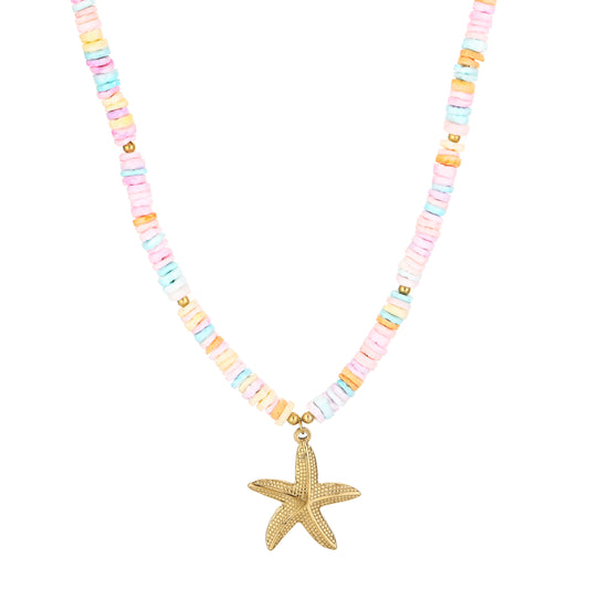 Zeester ketting kleur