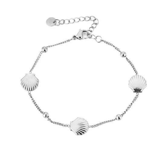 Beach armband zilver