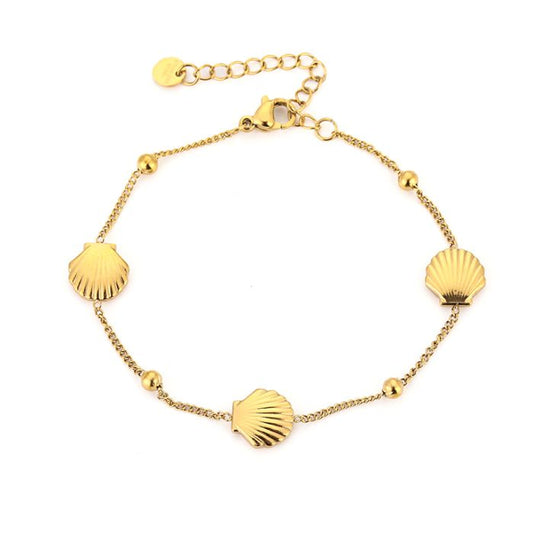 Beach armband goud