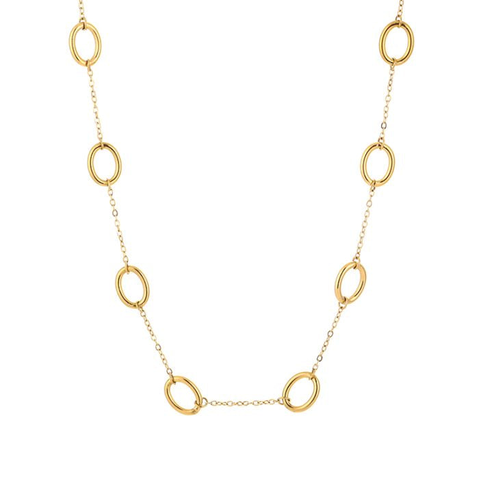 Ketting met cirkels goud