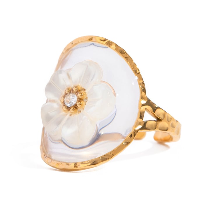 Flower ring round