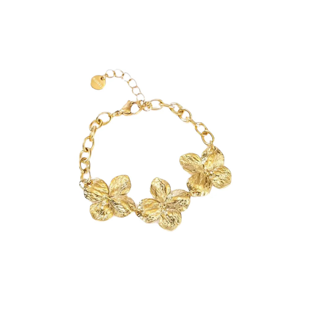 Floral chain armband