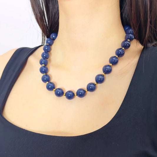 Kralenketting navy