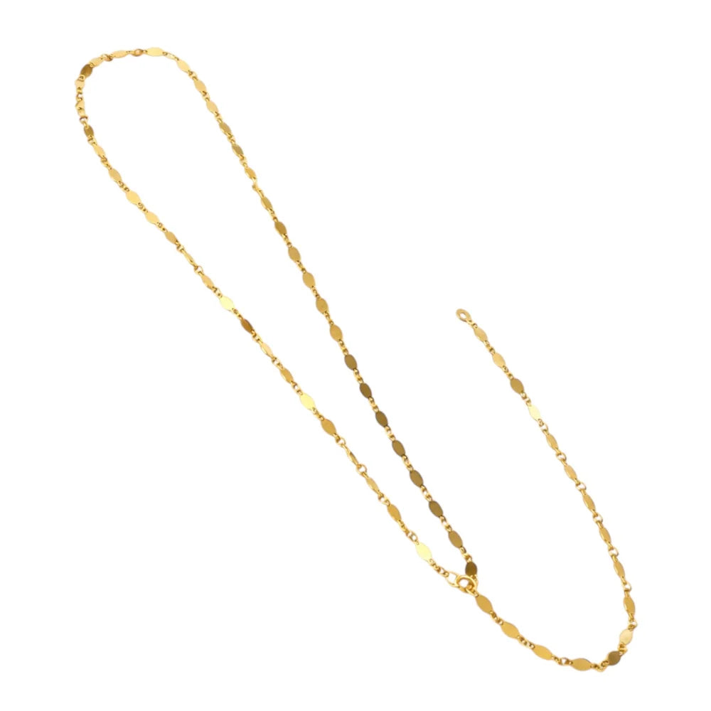 Simpele Y ketting goud