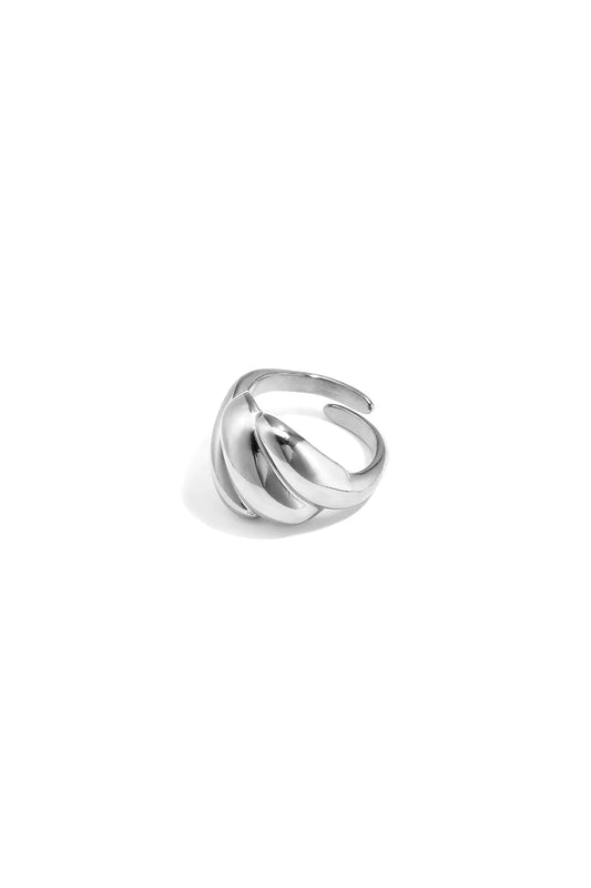 Bubble ring zilver