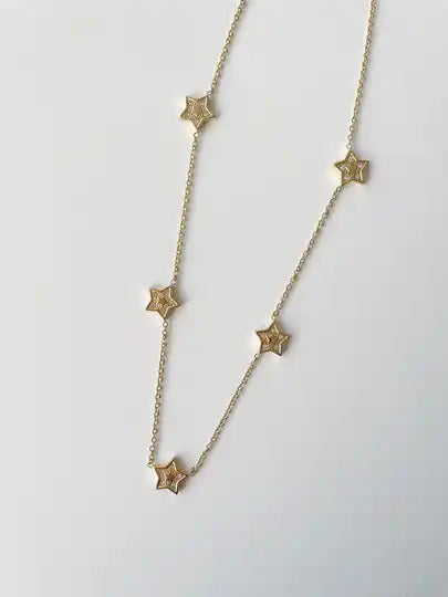 In the stars ketting goud