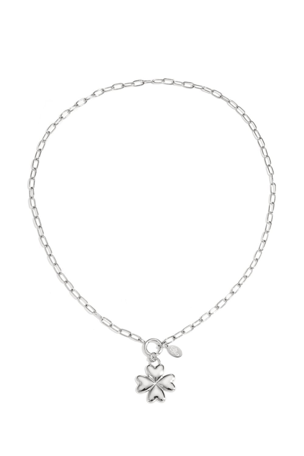 Ketting klaver zilver
